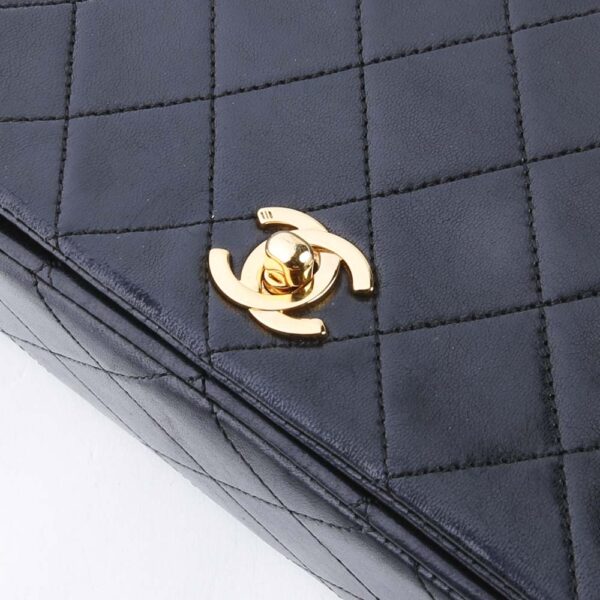 340100kwh190113 7 Chanel Lambskin Turnlock Matelasse Shoulder Bag