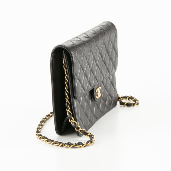 340100kwh390071 2 Chanel Lambskin Push Lock Chain Shoulder Bag