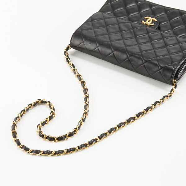 340100kwh390071 4 Chanel Lambskin Push Lock Chain Shoulder Bag