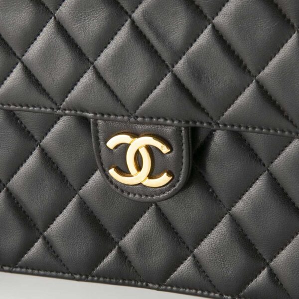 340100kwh390071 5 Chanel Lambskin Push Lock Chain Shoulder Bag