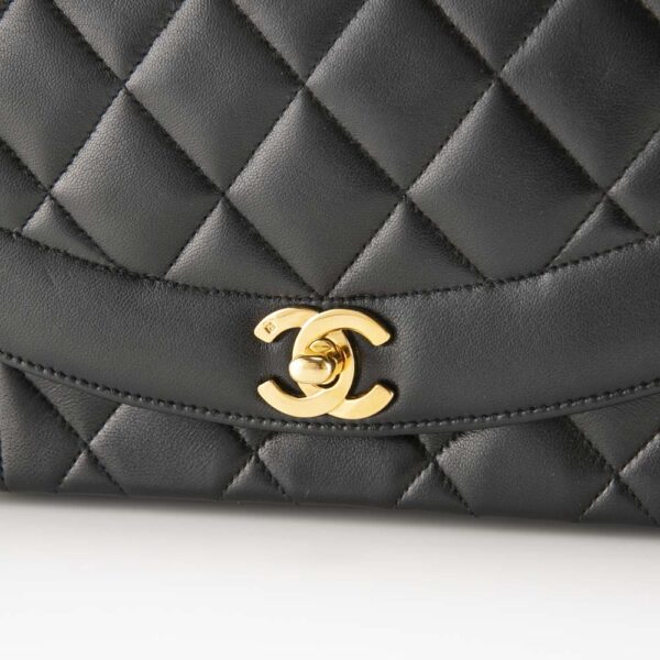 340100kwh490014 4 Chanel Lambskin Diana Shoulder Bag