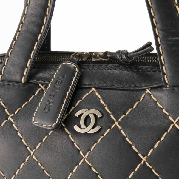 340200kwh490094 5 Chanel Wild Stitch Bowling Tote Bag