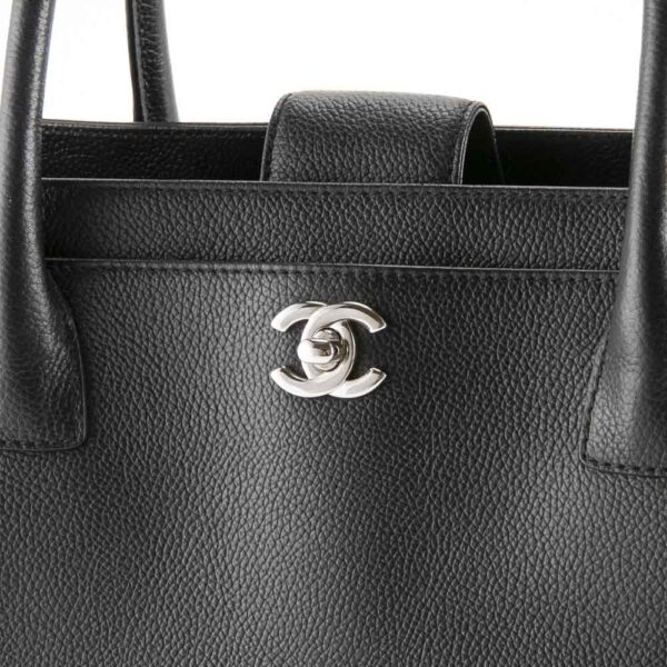 340200kwh490353 5 Chanel Executive Turnlock Tote Bag