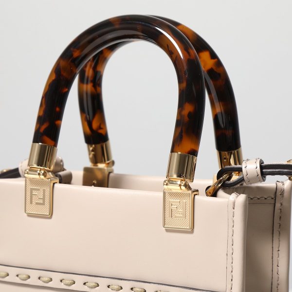 340712089 15 FENDI Shoulder Bag MINI SUNSHINE SHOPPER Python Bag