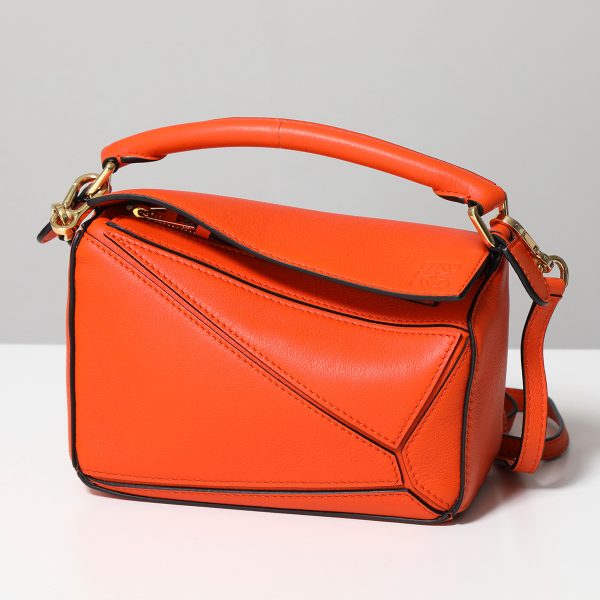 340916251 7 LOEWE Shoulder Bag PUZZLE MINI Bag Pochette ORANGE