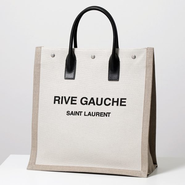 350203444 2 SAINT LAURENT Tote Bag Rive Gauche Linen Bag