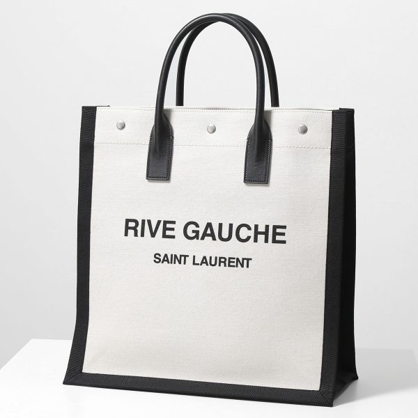 350203444 6 SAINT LAURENT Tote Bag Rive Gauche Linen Bag