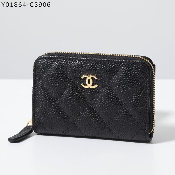 350213456 2 CHANEL MATELASSE Caviar Lambskin Quilted Wallet CocoMark