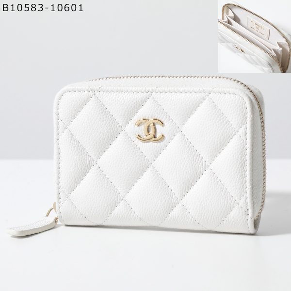 350213456 6 CHANEL MATELASSE Caviar Lambskin Quilted Wallet CocoMark