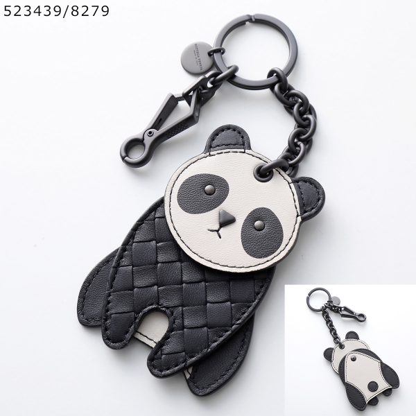 350309250 5 BOTTEGA VENETA Charm PORTACHIAVI Key Ring Intrecciato Animal Color