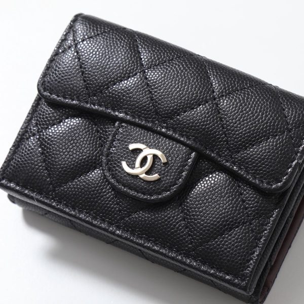 350313500 3 CHANEL MATELASSE Caviar Skin Lambskin CocoMark