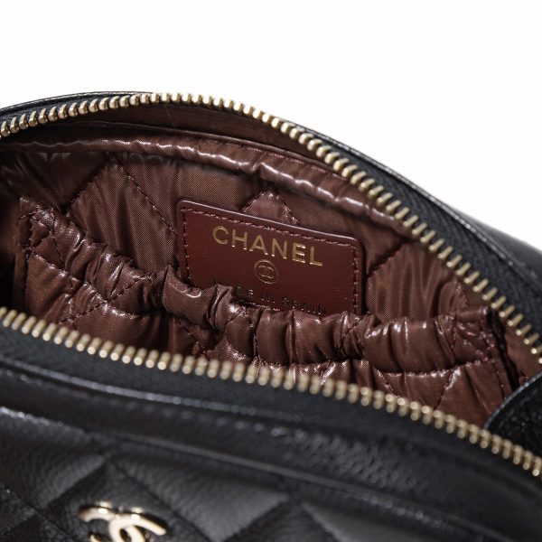 350413550 8 CHANEL Pouch MATELASSE Grained Calfskin CocoMark