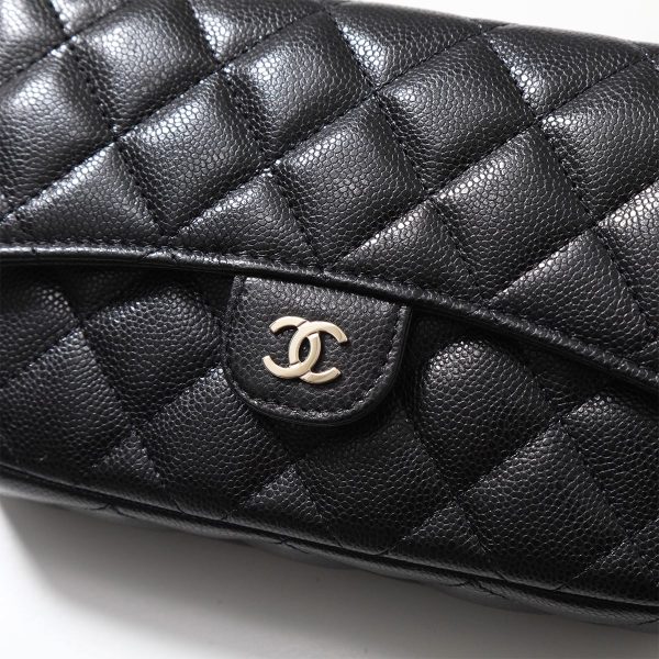 350608555 12 CHANEL Shoulder Bag MATELASSE Chain Wallet Phone Case Caviar Skin Coco Mark Bag