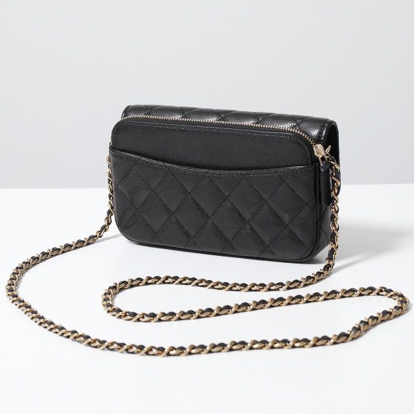 350608555 7 CHANEL Shoulder Bag MATELASSE Chain Wallet Phone Case Caviar Skin Coco Mark Bag