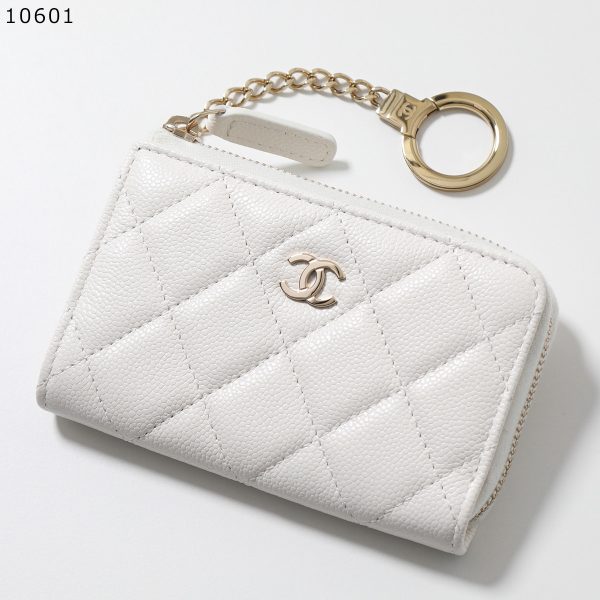 350608570 4 CHANEL MATELASSE Caviar Skin CocoMark Card Case Mini Wallet