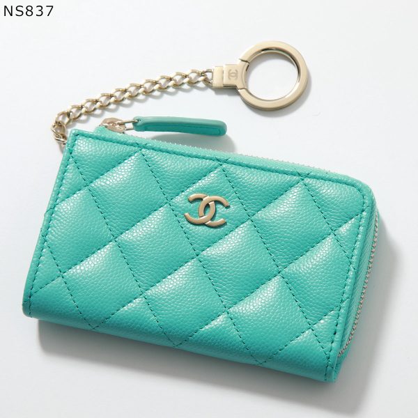 350608570 6 CHANEL MATELASSE Caviar Skin CocoMark Card Case Mini Wallet