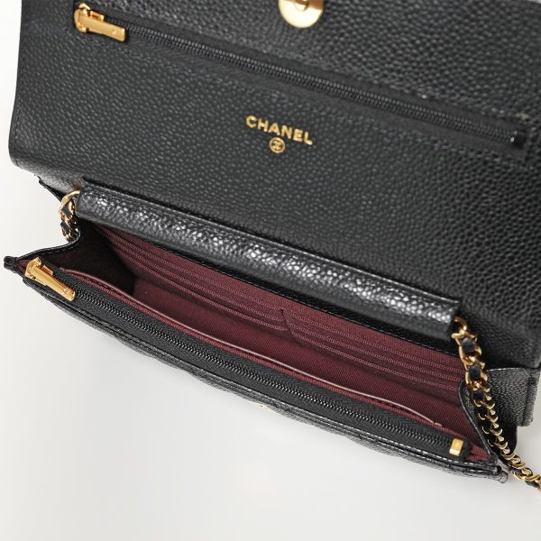 350613500 13 CHANEL Shoulder Bag MATELASSE Chain Wallet Caviar Skin Coco Mark Bag