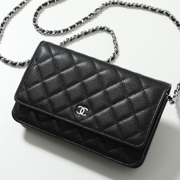 350613500 7 CHANEL Shoulder Bag MATELASSE Chain Wallet Caviar Skin Coco Mark Bag