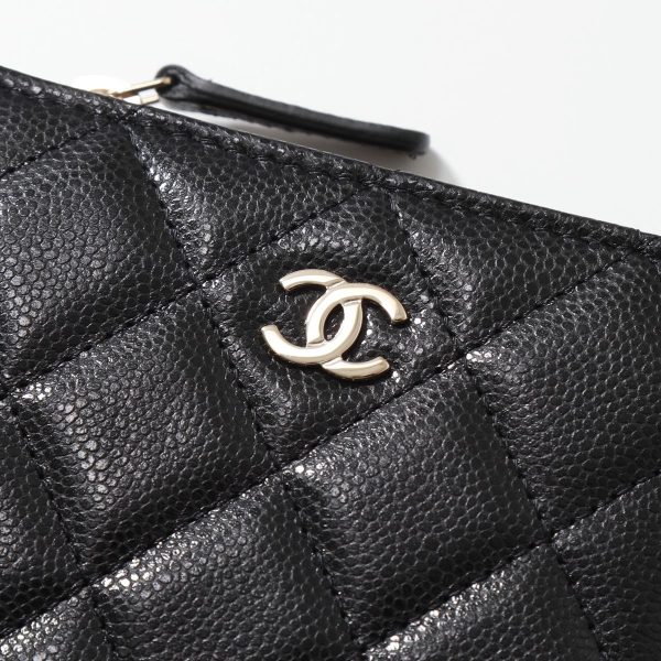 350821173 10 CHANEL Wallet MATELASSE Grained Shiny Calfskin Coco Mark