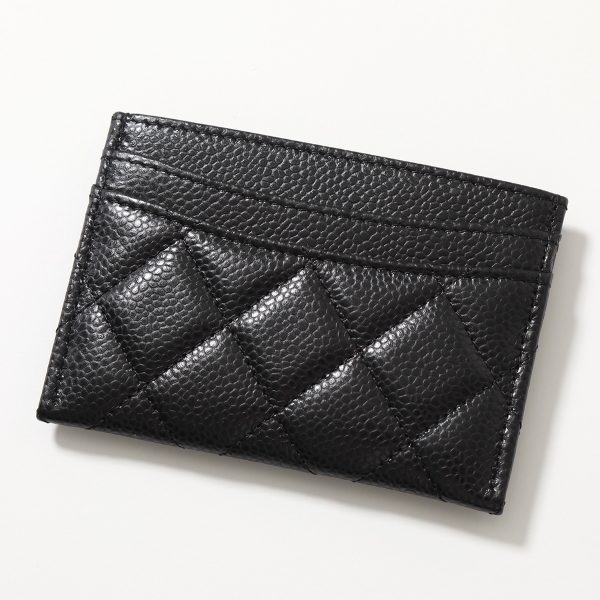 350928415 4 CHANEL MATELASSE Caviar Skin Lambskin Pass Case CocoMark