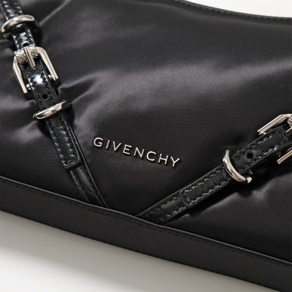 351017472 11 GIVENCHY Handbag PARTY Nylon Shoulder Bag BLACK