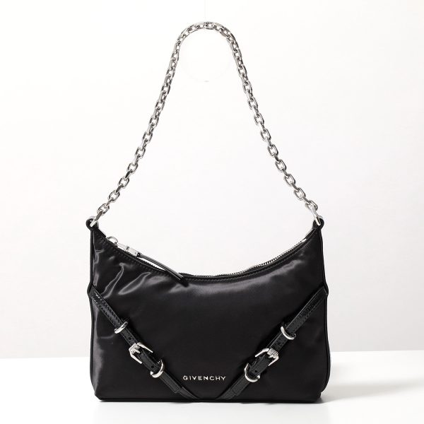 351017472 6 GIVENCHY Handbag PARTY Nylon Shoulder Bag BLACK