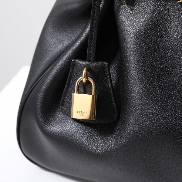 351114908 10 CELINE Handbag ANITA Medium Padlock Bag Black