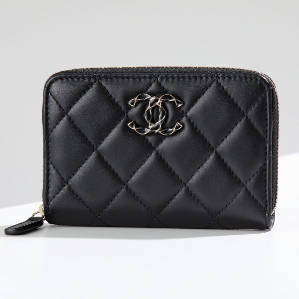 351222427 2 CHANEL MATELASSE Lambskin Card Case Mini Wallet CocoMark