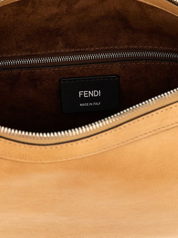 35e086bf8396f20 ju 4 Fendi Simply Fendi Medium Shoulder Bag Beige