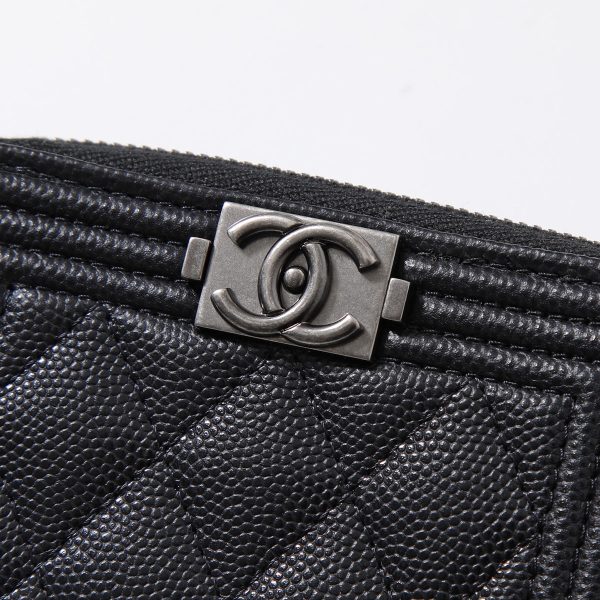 360110488 6 CHANEL Coin BOY CocoMark Caviar Skin Mini Wallet