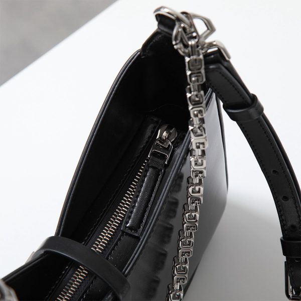 360124254 8 GIVENCHY Shoulder Bag CUTOUT ZIPPED Chain Bag BLACK