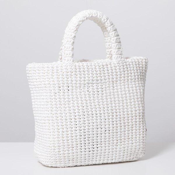 360202202 12 PRADA Basket Bag Crochet Tote Bag Jacquard Bag