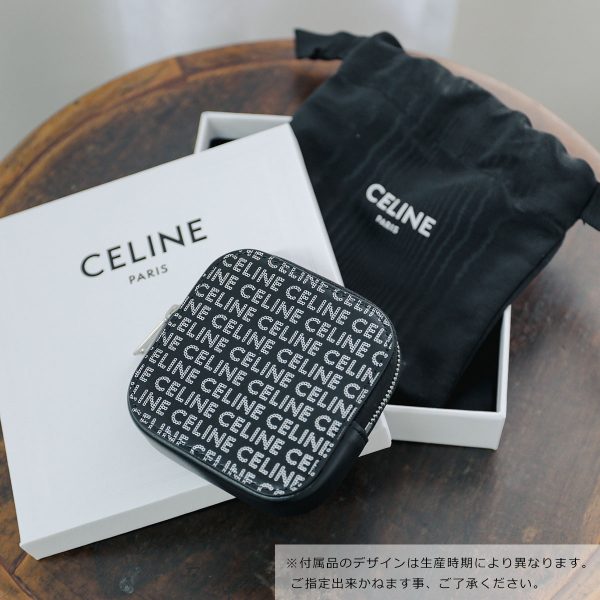 360216658 2 CELINE Coin Case Mini Wallet Coin Pouch Black