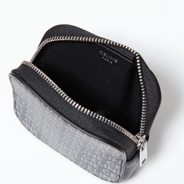 360216658 4 CELINE Coin Case Mini Wallet Coin Pouch Black