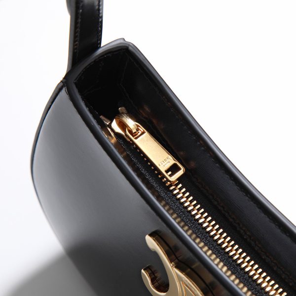 360221466 8 CELINE Handbag Medium Tilly Triomphe Bag Black