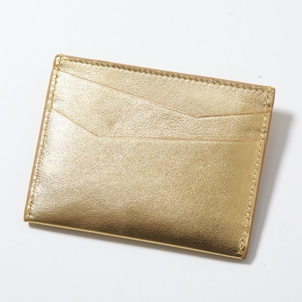 360328143 7 LOEWE Card Case PUZZLE Plain Card Holder Metallic Pass Case