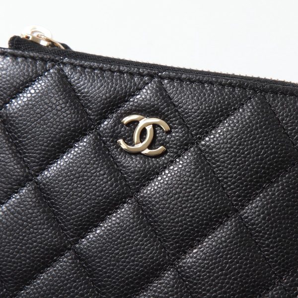 360402100 5 CHANEL MATELASSE Caviar Skin Quilted Card Case Wallet CocoMark