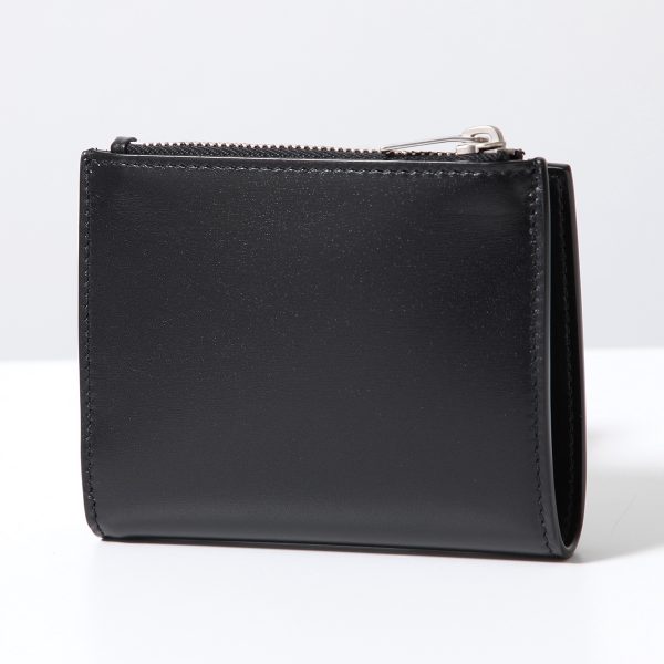 360416115 2 SAINT LAURENT Cassandra Coin Mini Wallet NERO Black