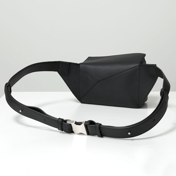 360417911 8 LOEWE Body PUZZLE MINI Bum Belt Waist Pouch Bag BLACK