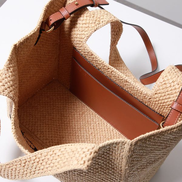 360427264 6 LOEWE Basket Bag Raffia Shoulder Handbag Tote Bag