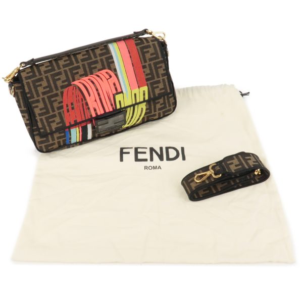 36781 11 10 Fendi Zucca 2Way Bucket Bag Khaki Black