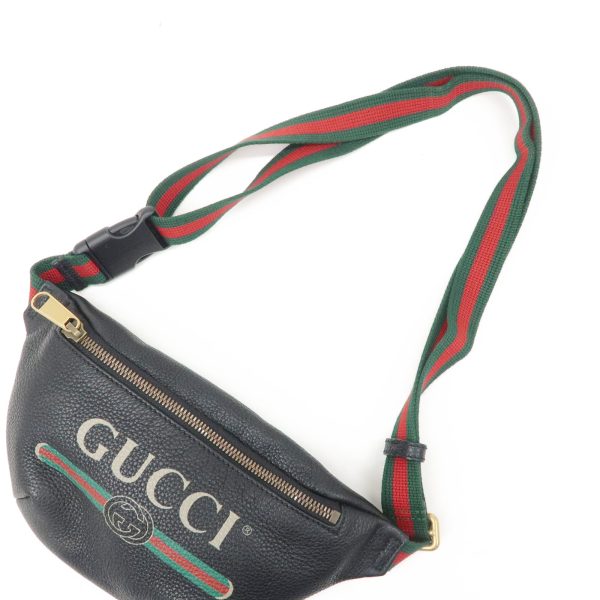 36825 13 4 Gucci Sherry Belt Bag Black