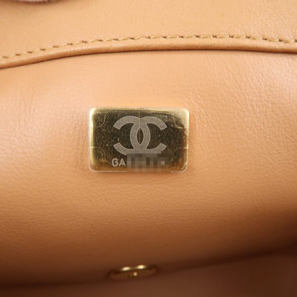 36937 18 11 Chanel Matelasse Crossbody Lambskin Chain Shoulder Bag Beige