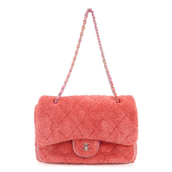 37160 6 1 Chanel Big Matelasse Pile Chain Shoulder Bag Pink