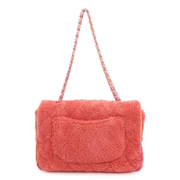 37160 6 2 Chanel Big Matelasse Pile Chain Shoulder Bag Pink