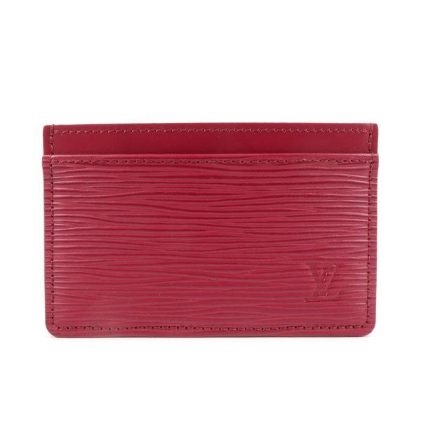 37263 6 1 Louis Vuitton Porte Carte Epi Card Case Fuchsia Red