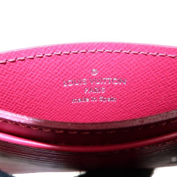 37263 6 10 Louis Vuitton Porte Carte Epi Card Case Fuchsia Red