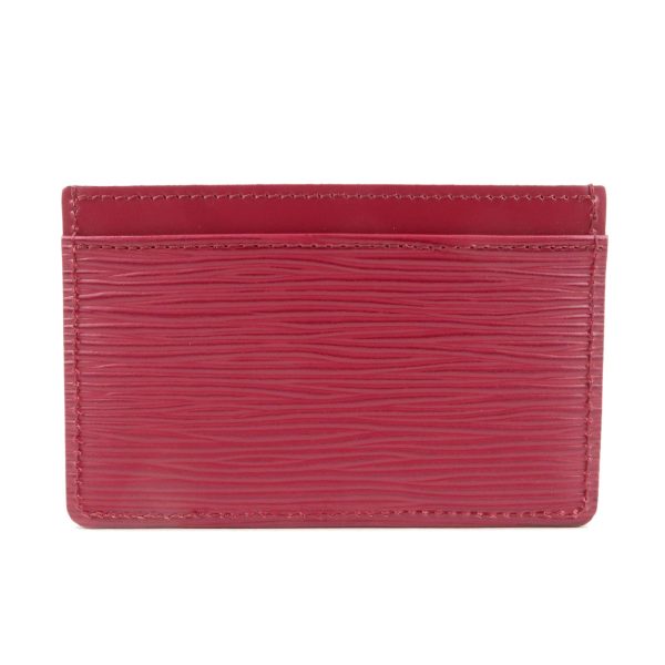 37263 6 2 Louis Vuitton Porte Carte Epi Card Case Fuchsia Red