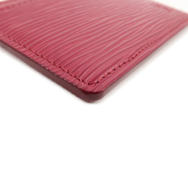 37263 6 4 Louis Vuitton Porte Carte Epi Card Case Fuchsia Red