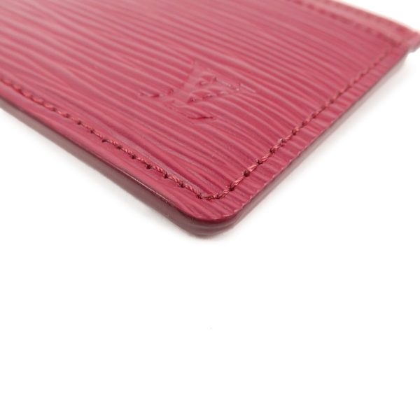 37263 6 5 Louis Vuitton Porte Carte Epi Card Case Fuchsia Red